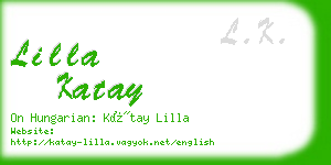 lilla katay business card